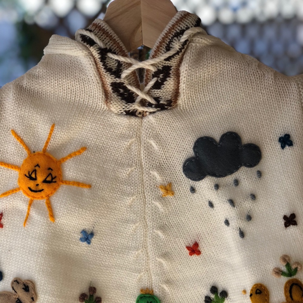 Alpaca ponchó For Girl